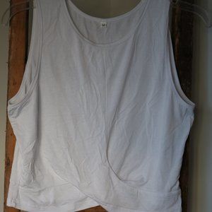 White Criss Cross Crop Top